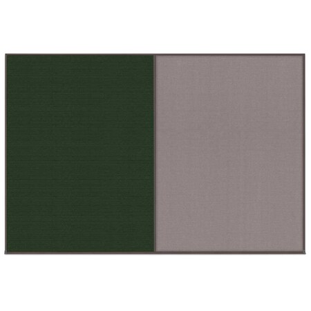 United Visual Products Enclosed Corkboard, 1 Door, 72"x48", 4" Fra, UV3405-BRONZE-COBACC UV3405-BRONZE-COBACC